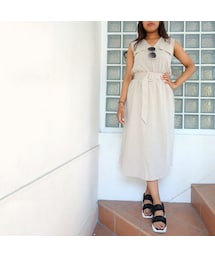 Torrazzo Donna | TORRAZZO DONNA ベルト付ノースリーブワンピース(ワンピース)