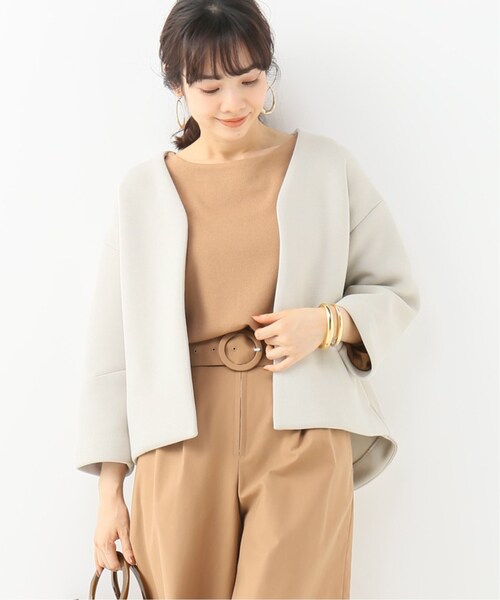 Noble ノーブル ダンボール カラーレス ジャケット ノーカラー Noble（ノーブル）の「ダンボールカラーレス ジャケット（）」 - WEAR