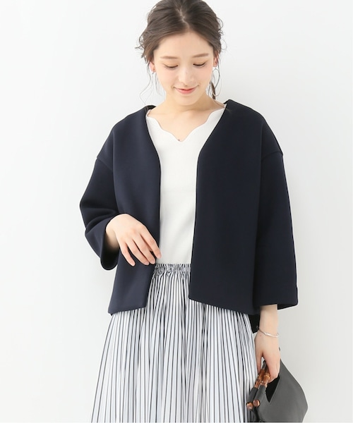 Noble ノーブル ダンボール カラーレス ジャケット ノーカラー Noble（ノーブル）の「ダンボールカラーレス ジャケット（）」 - WEAR