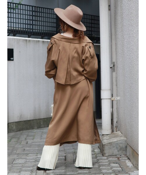 Ungrid（アングリッド）の「ルーズロングトレンチコート（その他アウター・ベージュ/キャメル・S/M）」の7枚目の写真