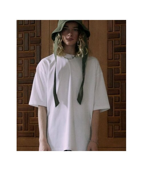 LIDNM（リドム）の「OVER SIZED T-SHIRT【WHITE】（Tシャツ/カットソー・メンズ・ホワイト・M/L）」の2枚目の写真