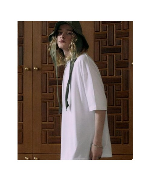 LIDNM（リドム）の「OVER SIZED T-SHIRT【WHITE】（Tシャツ/カットソー・メンズ・ホワイト・M/L）」の5枚目の写真