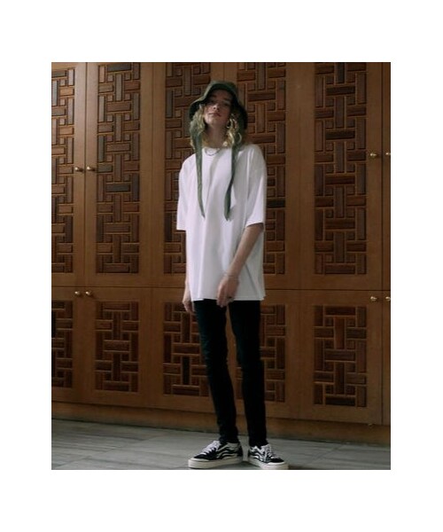 LIDNM（リドム）の「OVER SIZED T-SHIRT【WHITE】（Tシャツ/カットソー・メンズ・ホワイト・M/L）」の7枚目の写真