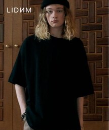 LIDNM | OVER SIZED T-SHIRT【BLACK】(Tシャツ/カットソー)