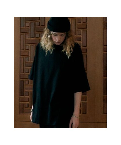 LIDNM（リドム）の「OVER SIZED T-SHIRT【BLACK】（Tシャツ/カットソー・メンズ・ブラック・M/L）」の3枚目の写真
