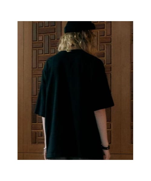 LIDNM（リドム）の「OVER SIZED T-SHIRT【BLACK】（Tシャツ/カットソー・メンズ・ブラック・M/L）」の4枚目の写真