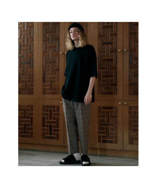 LIDNM（リドム）の「OVER SIZED T-SHIRT【BLACK】（Tシャツ/カットソー・メンズ・ブラック・M/L）」の5枚目の写真