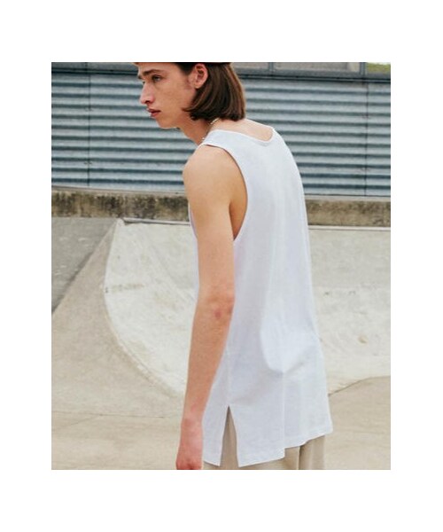 LIDNM(リドム)の「LAYERED TANK TOP【WHITE】(タンクトップ・メンズ・ホワイト・M/L)」の2枚目の写真