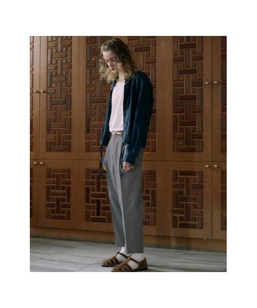 LIDNM（リドム）の「LAYERED TANK TOP【BEIGE】（タンクトップ・メンズ・ベージュ・M/L）」の7枚目の写真