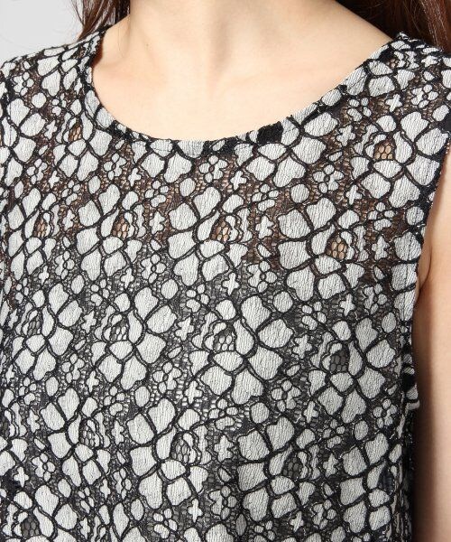 JEANASIS（ジーナシス）の「ソウレースノースリーブ（トップス・レディース・アイボリー/ブラック・FREE）」の5枚目の写真