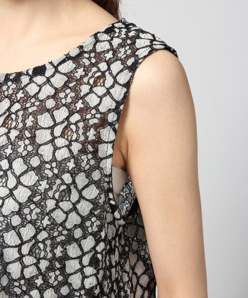 JEANASIS（ジーナシス）の「ソウレースノースリーブ（トップス・レディース・アイボリー/ブラック・FREE）」の6枚目の写真