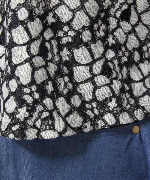 JEANASIS（ジーナシス）の「ソウレースノースリーブ（トップス・レディース・アイボリー/ブラック・FREE）」の7枚目の写真