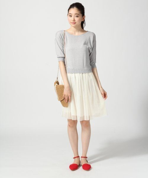 A part by（アパートバイ）の「１２ＧＡＣチュールキリカエワンピース（ワンピース/ドレス・レディース・ボーダー/グレー/ピンク・Ｍ/Ｌ）」の7枚目の写真