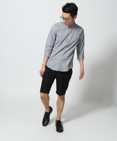 HARE（ハレ）の「フレンチリネンショーツ（パンツ・メンズ・オフホワイト/ブラック/ベージュ/ブルー/ネイビー・Ｓ/Ｍ/Ｌ）」の12枚目の写真