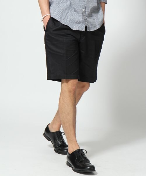 HARE（ハレ）の「フレンチリネンショーツ（パンツ・メンズ・オフホワイト/ブラック/ベージュ/ブルー/ネイビー・Ｓ/Ｍ/Ｌ）」の2枚目の写真