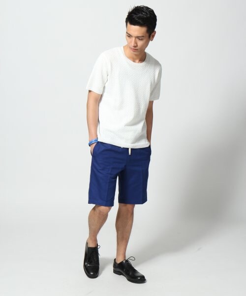 HARE（ハレ）の「フレンチリネンショーツ（パンツ・メンズ・オフホワイト/ブラック/ベージュ/ブルー/ネイビー・Ｓ/Ｍ/Ｌ）」の14枚目の写真