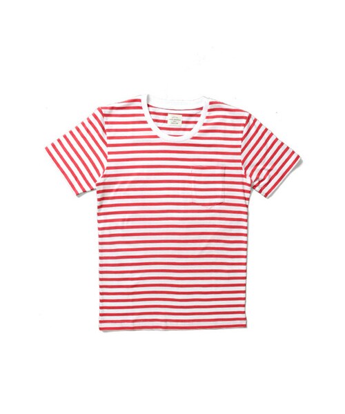 URBAN RESEARCH(アーバンリサーチ)の「40/2スーピマ胸ポケボーダーTシャツ(トップス・メンズ・NAVY/YELLOW/PINK/BLACK・M/L)」の4枚目の写真