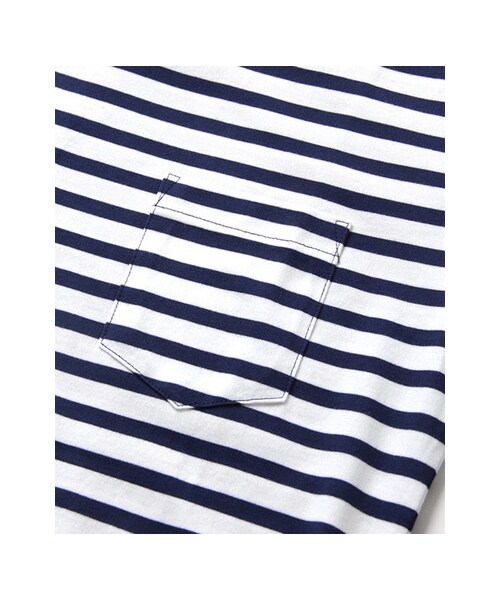 URBAN RESEARCH(アーバンリサーチ)の「40/2スーピマ胸ポケボーダーTシャツ(トップス・メンズ・NAVY/YELLOW/PINK/BLACK・M/L)」の21枚目の写真