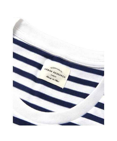 URBAN RESEARCH(アーバンリサーチ)の「40/2スーピマ胸ポケボーダーTシャツ(トップス・メンズ・NAVY/YELLOW/PINK/BLACK・M/L)」の19枚目の写真