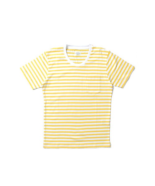 URBAN RESEARCH(アーバンリサーチ)の「40/2スーピマ胸ポケボーダーTシャツ(トップス・メンズ・NAVY/YELLOW/PINK/BLACK・M/L)」の3枚目の写真