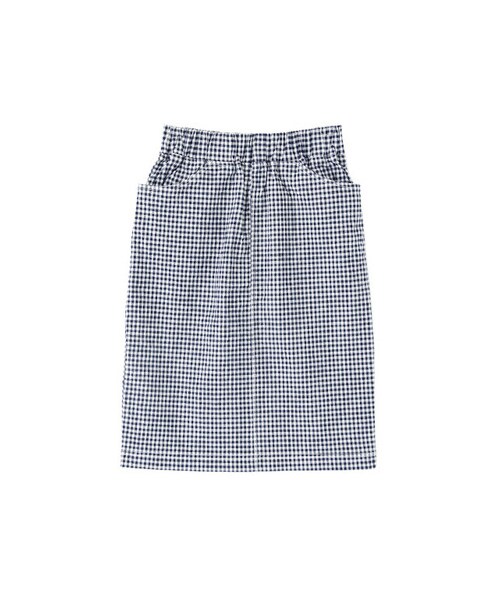URBAN RESEARCH DOORS(アーバンリサーチドアーズ)の「ギンガムストレッチタイトスカート(スカート・レディース・ブラック/ネイビー・36/38)」の1枚目の写真