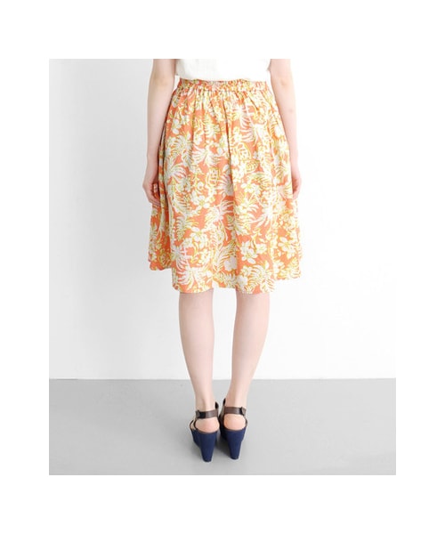 KBF（ケイビーエフ）の「ハワイアン柄フレアスカート（スカート・レディース・ブルー/ブラック/オレンジ・one）」の9枚目の写真