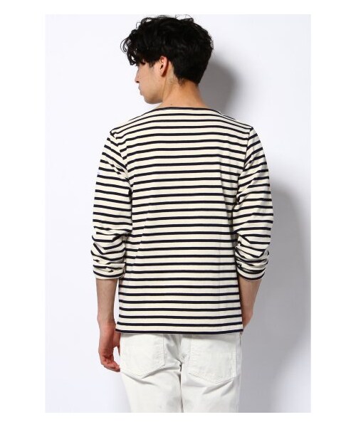 ORCIVAL（オーシバル）の「ORCIVAL / オーチバル: Cotton Lourd border / カットソー（カットソー・Ｔシャツ・メンズ・ホワイト/ナチュラル/ネイビー/ネイビー A/レッド・3/4）」の8枚目の写真