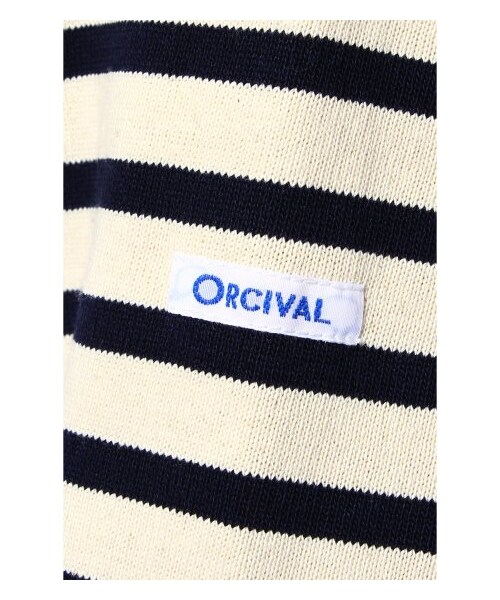 ORCIVAL（オーシバル）の「ORCIVAL / オーチバル: Cotton Lourd border / カットソー（カットソー・Ｔシャツ・メンズ・ホワイト/ナチュラル/ネイビー/ネイビー A/レッド・3/4）」の13枚目の写真