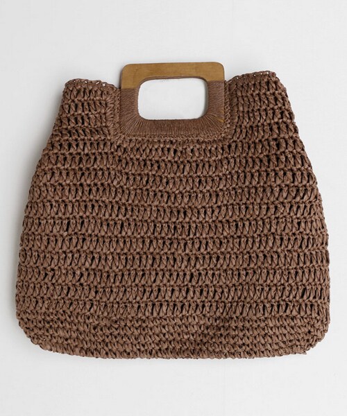 DHOLIC（ディーホリック）の「スクエアハンドルランタンバッグ（ハンドバッグ・レディース・ベージュ/ブラウン・FREE）」の2枚目の写真