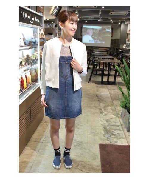 Spick & Span（スピックアンドスパン）の「アイリーンドビー BZ（その他ブルゾン・レディース・ブラック/ホワイト・フリー）」の4枚目の写真