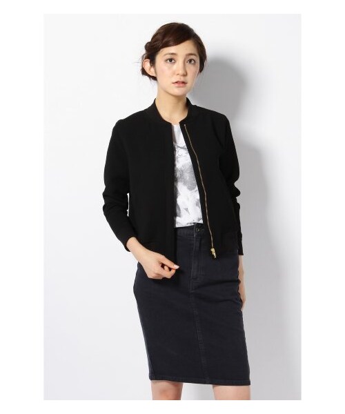 Spick & Span（スピックアンドスパン）の「アイリーンドビー BZ（その他ブルゾン・レディース・ブラック/ホワイト・フリー）」の5枚目の写真