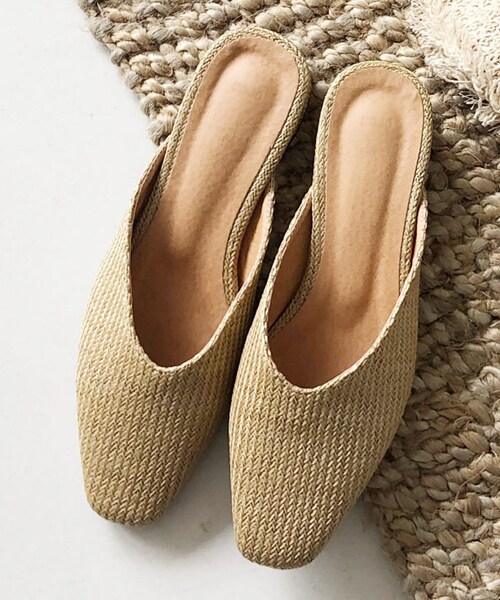 DHOLIC（ディーホリック）の「2TYPEスクエアトゥミュール（その他シューズ・レディース・ホワイト/ベージュ/その他・230/235/240/245/250）」の3枚目の写真