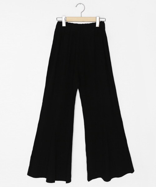 DHOLIC(ディーホリック)の「リネン混フレアイージーパンツ(その他パンツ・レディース・その他/ブラック・FREE)」の2枚目の写真