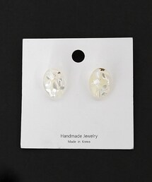 DHOLIC | グリッターオーバルストーンピアス(ピアス（両耳用）)