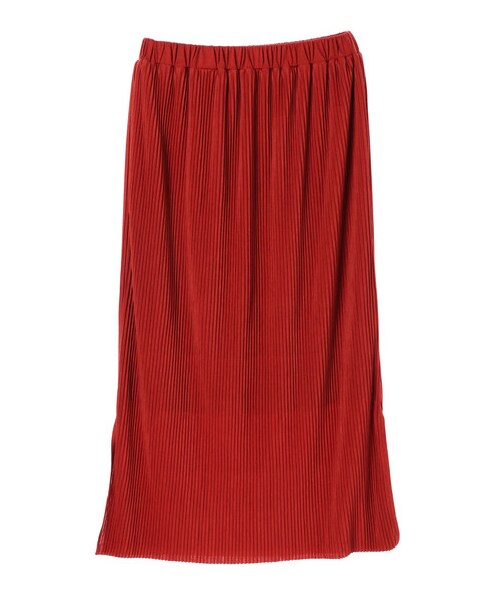 Green　Parks（グリーンパークス）の「・プリーツアイラインスカート（スカート・ブラック/ベージュ/オレンジ・F）」の8枚目の写真