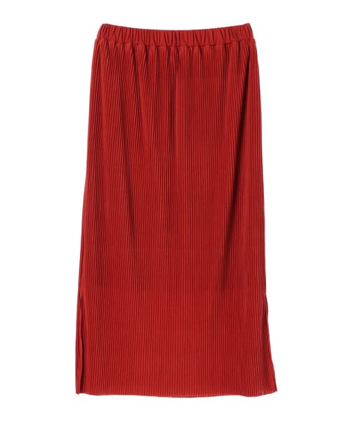 Green　Parks（グリーンパークス）の「・プリーツアイラインスカート（スカート・ブラック/ベージュ/オレンジ・F）」の2枚目の写真