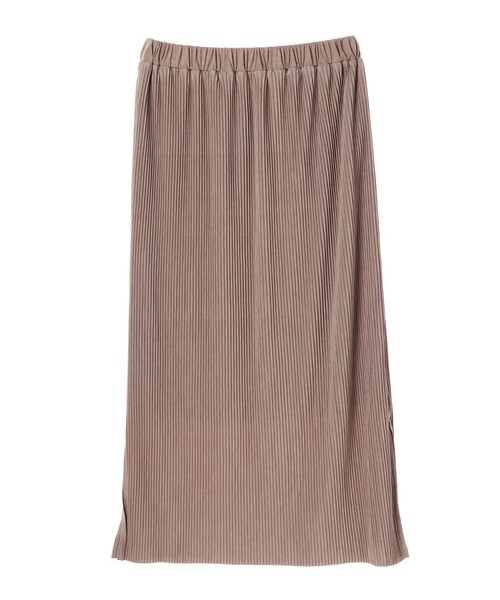 Green　Parks（グリーンパークス）の「・プリーツアイラインスカート（スカート・ブラック/ベージュ/オレンジ・F）」の7枚目の写真