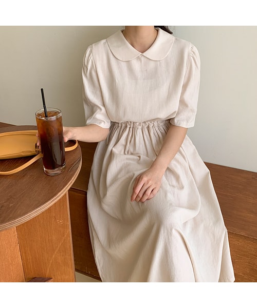 Bagazimuri バガジモリ の 丸襟リネンワンピース その他 Wear