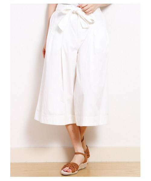 Green Parks fuuwa(グリーンパークスフーワ)の「【Special Price】デニムロングガウチョパンツ(パンツ・レディース・オフホワイト/インディゴ/ライトインディゴ・F)」の1枚目の写真