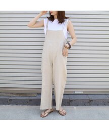 no brand | linen  saloppet(サロペット/オーバーオール)