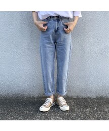no brand | hight waist tapered denim pants(デニムパンツ)