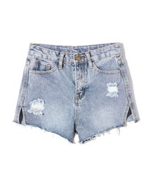 GRL | スリットクラッシュデニムショートパンツ(デニムパンツ)