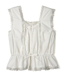 GRL | レース切替えノースリーブペプラムブラウス(シャツ/ブラウス)