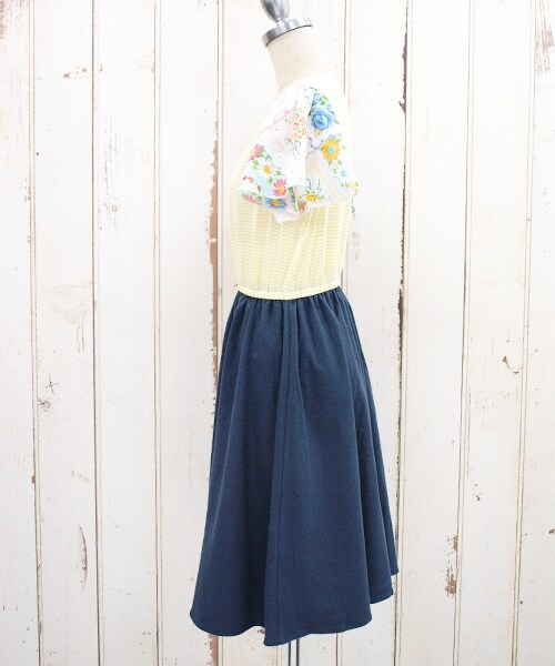 paravion（パラビオン）の「ハンカチフレア袖ワンピース（ワンピース/ドレス・レディース・ミント/イエロー・ワンサイズ）」の4枚目の写真