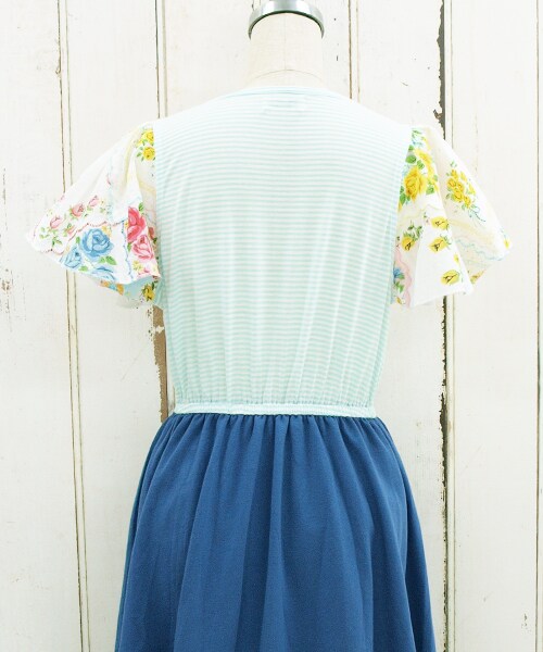 paravion（パラビオン）の「ハンカチフレア袖ワンピース（ワンピース/ドレス・レディース・ミント/イエロー・ワンサイズ）」の3枚目の写真