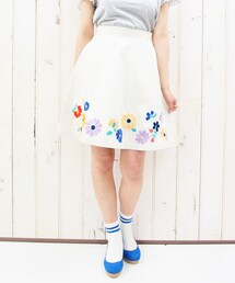 Hamble by Par Avion | 裾刺繍スカート(スカート)