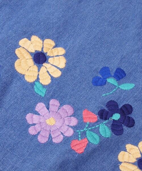 Hamble by Par Avion（ハンブルバイパラビオン）の「裾刺繍スカート（スカート・レディース・デニム/オフホワイト・ワンサイズ）」の8枚目の写真