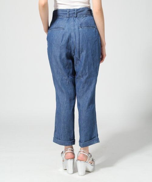 Heather（ヘザー）の「ダブルリボンタックパンツ（パンツ・レディース・ブルー・Ｓ/Ｍ）」の3枚目の写真