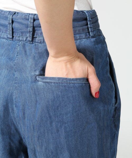 Heather（ヘザー）の「ダブルリボンタックパンツ（パンツ・レディース・ブルー・Ｓ/Ｍ）」の8枚目の写真