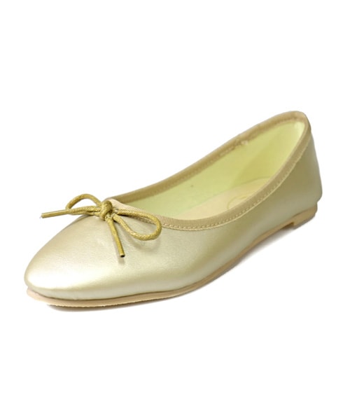 NOFALL（ノーフォール）の「フラットバレエシューズ（バレエシューズ・レディース・ゴールドラメ/ブラックエナメル/シルバー合皮/グレーベージュエナメル/ゴールド合皮・Sサイズ/Mサイズ/Lサイズ/LLサイズ）」の5枚目の写真